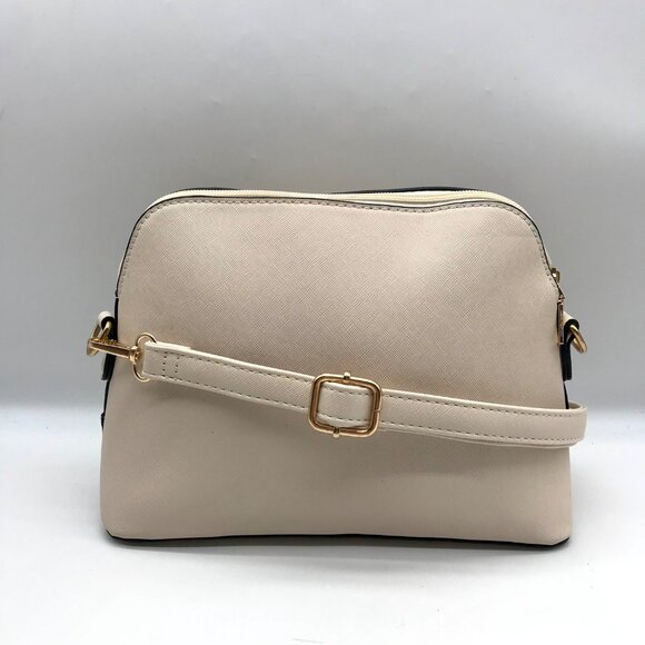 Elim & Paul Cream Faux Leather Crossbody Bag - Picture 2 of 10